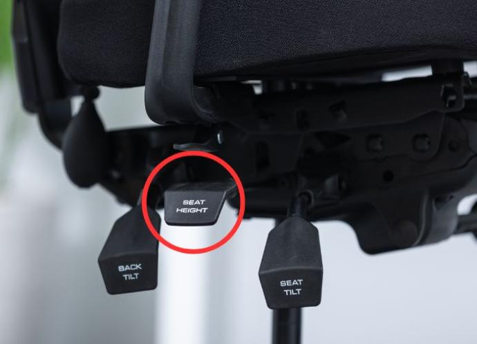 office chair seat height comfort