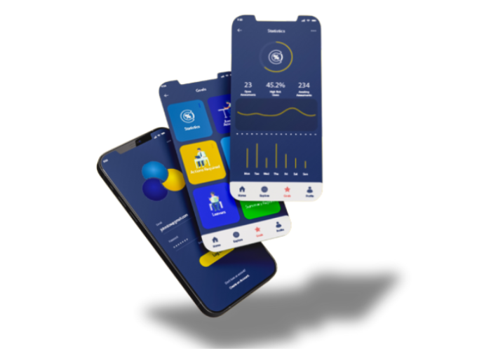 "Ergonomic Assessment Software in Ireland – Streamline Workplace Health & Safety User interacting with ergonomic assessment software in an Irish workplace