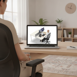 Moveo Saddle Chair with Backrest for medical, dental, and specialised ergonomic support