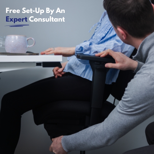 Fortis PI 400 Office Chair For Neck & Back Pain | Leather Headrest