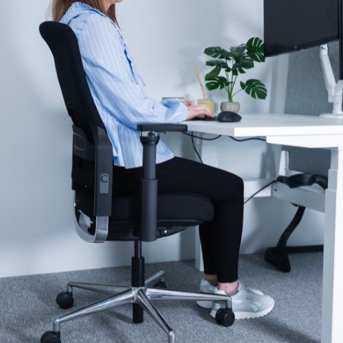 Fortis Air PI 300 FC | Agile Working Chair | Mesh Office Chair W/ Fabric Cover