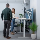 PI Float Dual Monitor Arm White