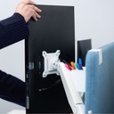 PI Float Dual Monitor Arm White