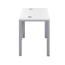 small white homework desk