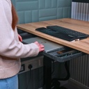 Scandic Felt Under Desk Drawer | Under Desk Pullout Drawer For Sit-Stand Desks_KOS_Ergonomics