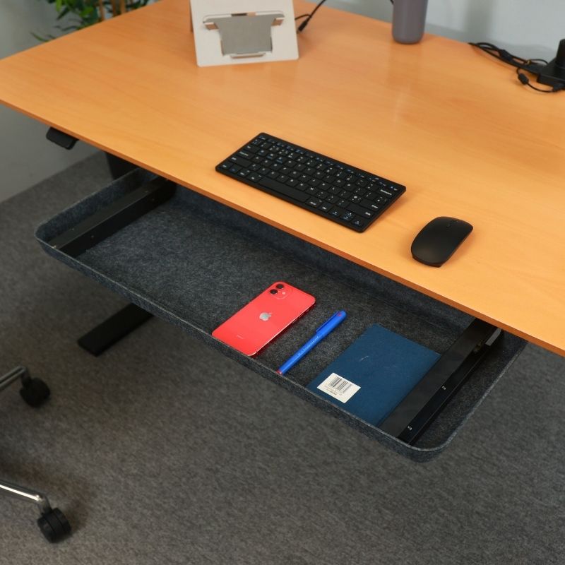 Scandic Felt Under Desk Drawer | Under Desk Pullout Drawer For Sit-Stand Desks2_KOS_Ergonomics
