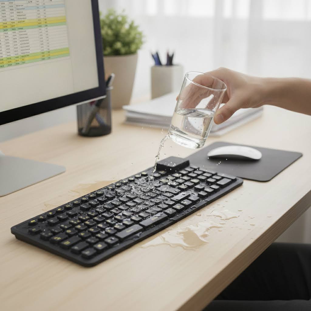 KOS Flexible Waterproof Ergonomic Keyboard KO75