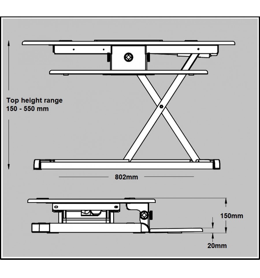 Freedom Desk Electric E3 | Standing Desk Convertor
