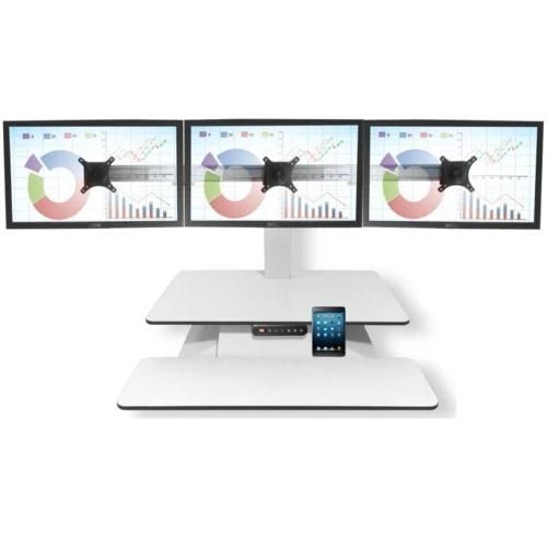 StandDesk | Triple Monitor Standing Desk Converter | ESS3