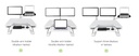 Freedom Desk Pro | White | Sit Stand Desk Converter