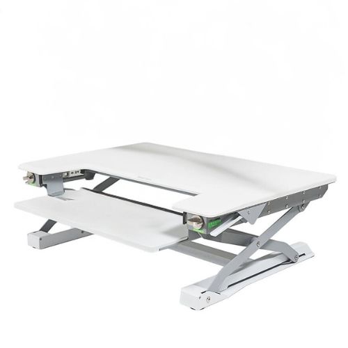 Freedom Desk Pro | White | Sit Stand Desk Converter