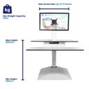 StandDesk | Triple Monitor Standing Desk Converter | ESS3