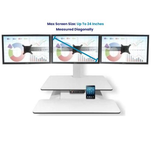StandDesk | 3 Monitor Standing Desk Converter | ESS3