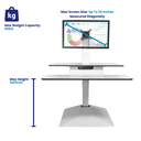 StandDesk | 3 Monitor Standing Desk Converter | ESS3