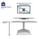 StandDesk - 2 Monitor | Dual Monitor Standing Desk Converter | ESS2