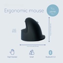 KOS VertBreak | Wireless Vertical Ergonomic Mouse | Mouse For Small Hands