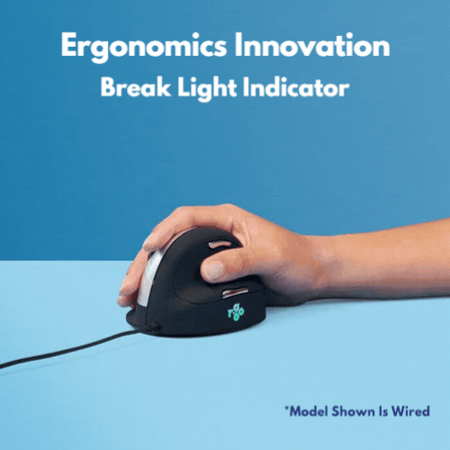 KOS VertBreak | Wireless Vertical Ergonomic Mouse | Mouse For Small Hands