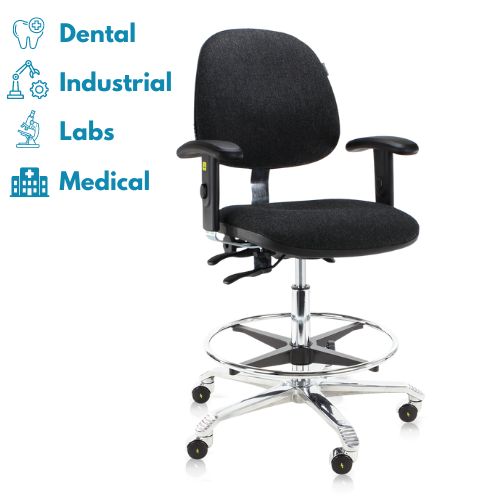 Spire K2301 ESD Chair | ESD Lab Chair | Medium Height Anti-Static Chair
