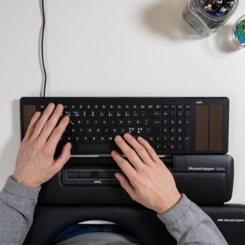 MouseTrapper Delta | Roller Bar Mouse | Ergonomic Mouse For RSI & Wrist Strain