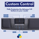MouseTrapper Advance 2.0 | Mouse For RSI | Central Pointing Device