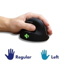 KOS Vertical Mouse With Break Reminder | Wireless Vertical Ergonomic Mouse | Mouse For All Hands (Small, Regular, Large | Right, Left)