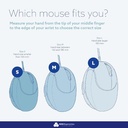 KOS Vertical Mouse With Break Reminder | Wireless Vertical Ergonomic Mouse | Mouse For All Hands (Small, Regular, Large | Right, Left)