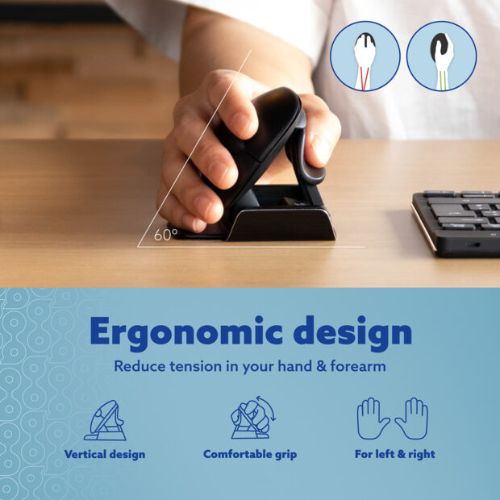 KOS Twist | Ambidextrous Vertical Mouse | With Break Reminder