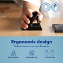 KOS Twist | Ambidextrous Vertical Mouse | With Break Reminder