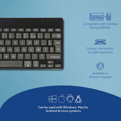 KOS Compact Keyboard | With Break Reminder