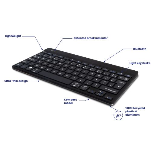 KOS Compact Keyboard | Wireless Keyboard With Break Reminder | Bluetooth