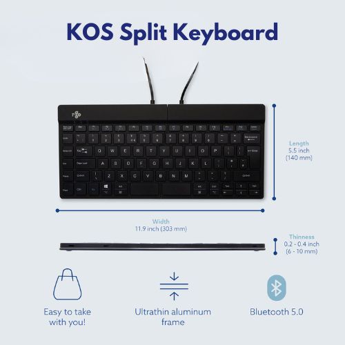 KOS Split Keyboard | Split Keyboard With Break Reminder | Wireless