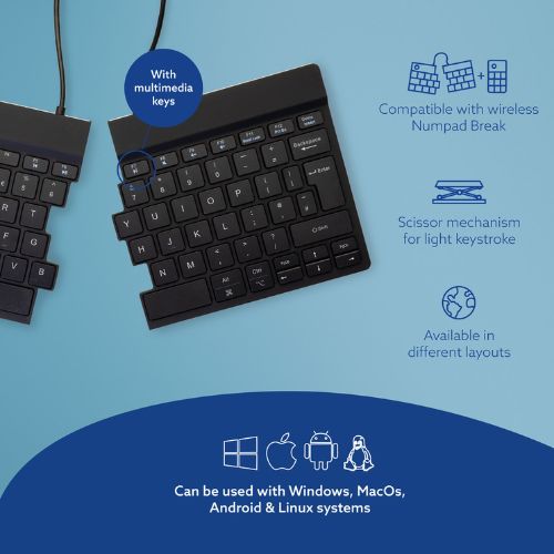 KOS Split Keyboard | Split Keyboard With Break Reminder | Wireless