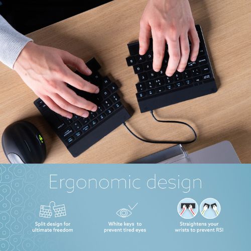 KOS Split Keyboard | Split Keyboard With Break Reminder | Wireless