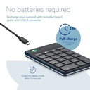 KOS Numpad Break | Number Pad With Break Reminder | Wireless