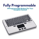 MouseTrapper Alpha | Ergonomic Mouse With Built-In Keyboard For RSI | Wireless