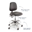Spire Ergo High Chair K2301 | Lab Chair