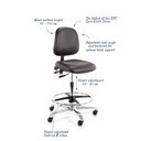 Spire Ergo Chair K2302 High | Lab Chair