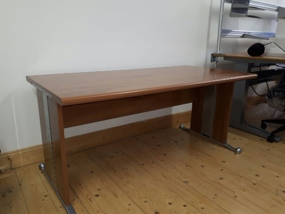 Walnut Straight Executive Desk | Demo Model | 78% OFF