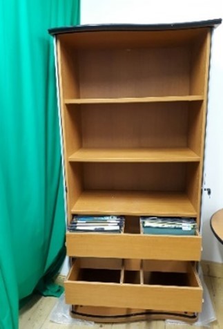 Tambour Cupboard Cherry | Demo Model | 63% OFF