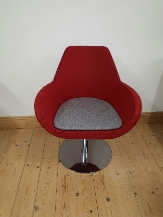 Red Visitor Chair | Demo Model
