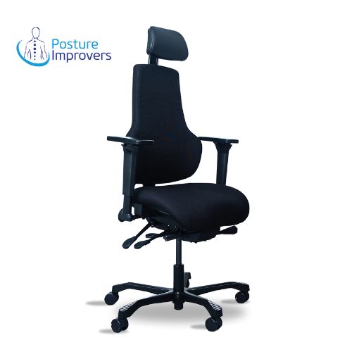 Fortis PI 400 Office Chair For Neck & Back Pain | Leather Headrest