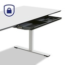 Lockable Scandi Pullout Drawer | Slim W/Lock | Under Desk Drawer For Standing Desk