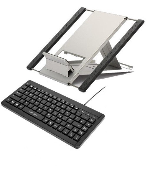 Laptop Pack: Ergo P Laptop Stand with a Mini Keyboard KB082b(OLD)