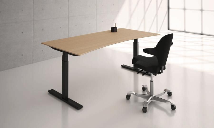 Scandic-Desk Standing Desk KO21 1600mm | Sit-Stand Desk | Black Frame