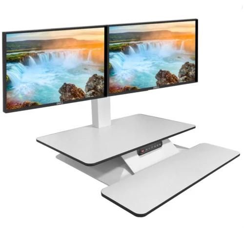 StandDesk ESS2 electric dual monitor standing desk converter