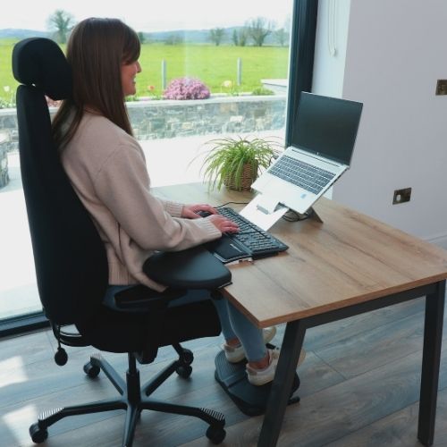 Bourne Design oak homeworkers desk