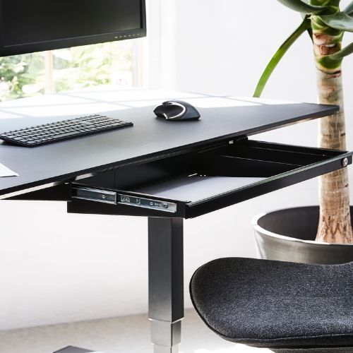 Scandic Laptop Tray Secure | Under-Desk Laptop Drawer with Lock